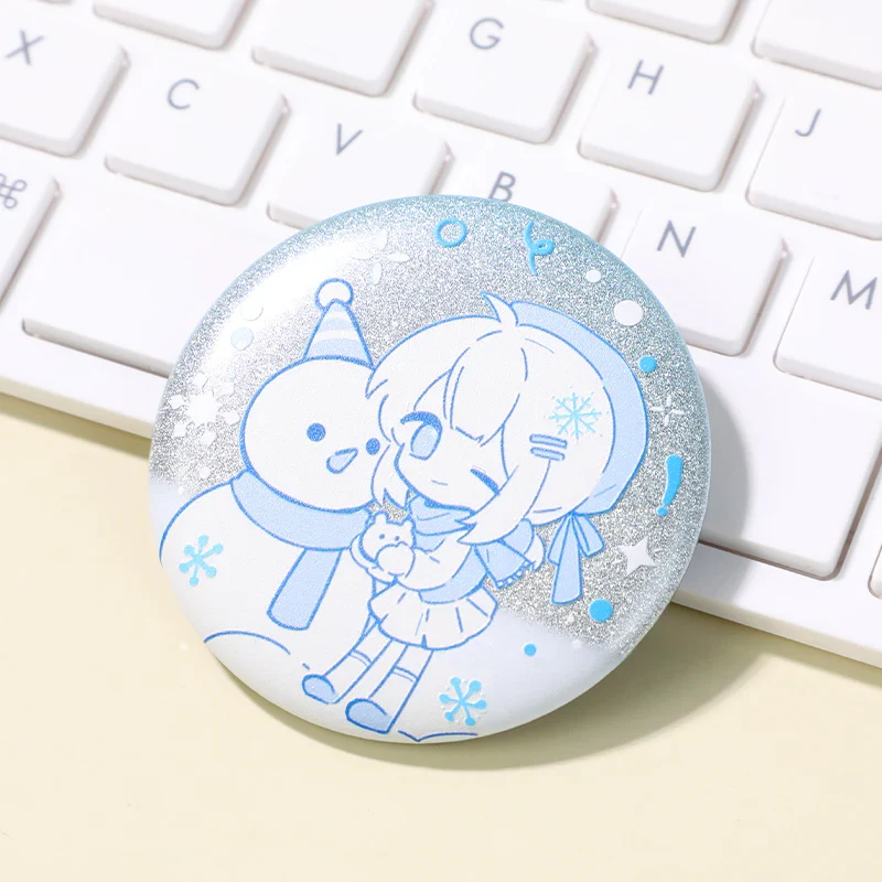 Custom 3D Glitter Holographic Button Pins - Image 11