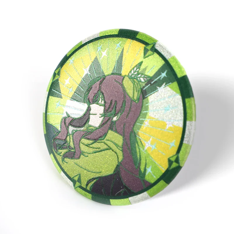 Custom 3D Glitter Holographic Button Pins - Image 9