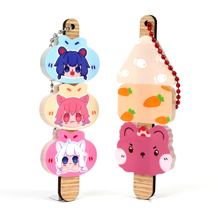 Custom Acrylic BBQ Dango Keychains - Image 2