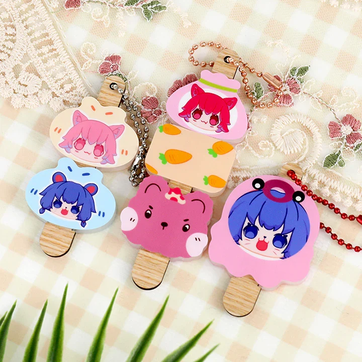 Custom Acrylic BBQ Dango Keychains - Image 4