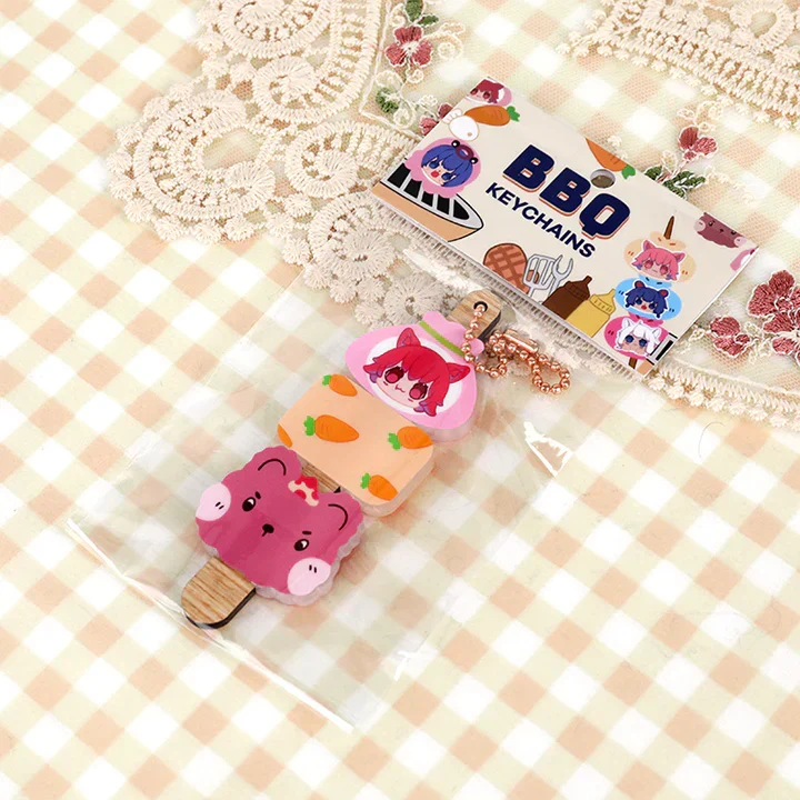 Custom Acrylic BBQ Dango Keychains - Image 5