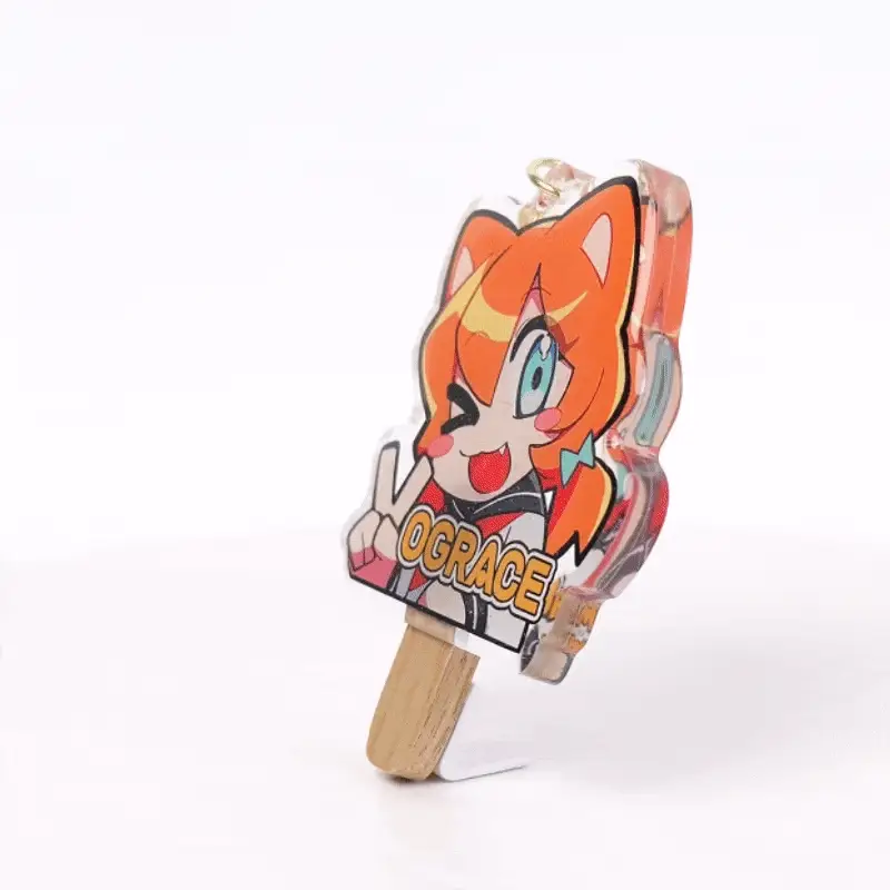 Custom Acrylic Ice Cream Popsicle Keychain - Image 2