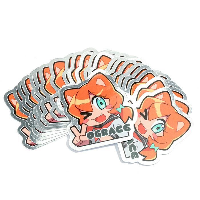 Custom Brushed Silver Stickers - Image 10