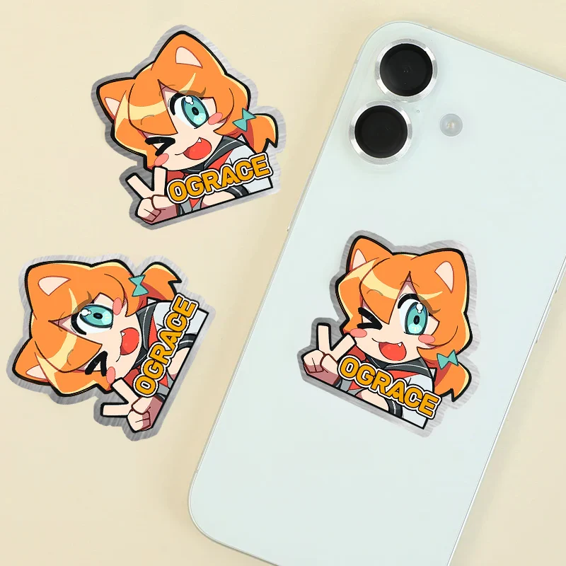 Custom Brushed Silver Stickers - Image 8