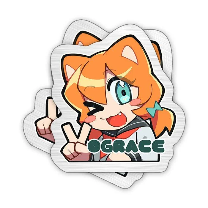Custom Brushed Silver Stickers - Image 9