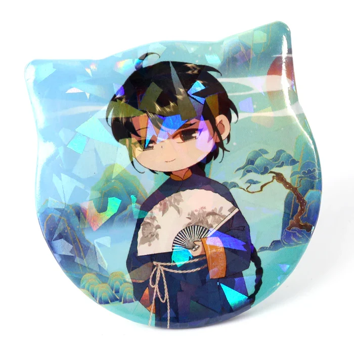 Custom Cat Ear Shapes Button Pins - Image 12