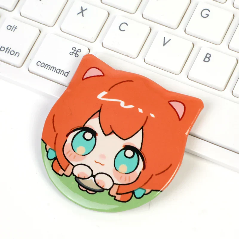 Custom Cat Ear Shapes Button Pins - Image 3