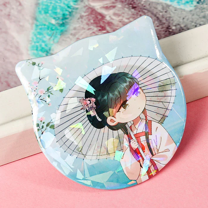 Custom Cat Ear Shapes Button Pins - Image 7