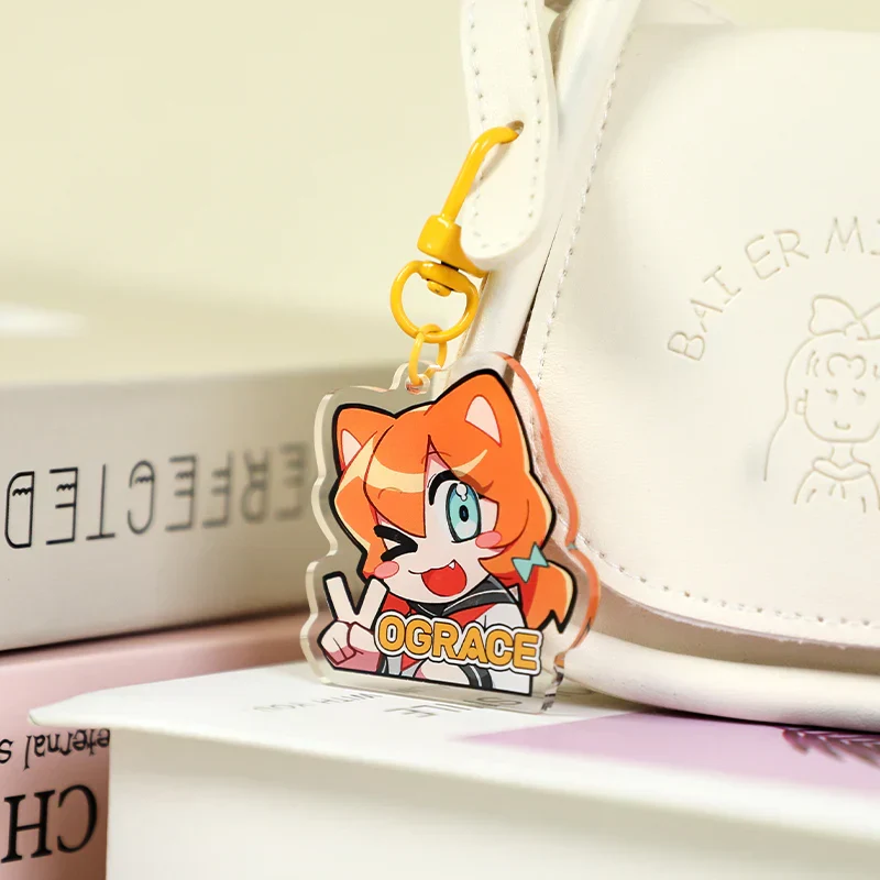 Custom Clear Acrylic Keychains Single Side Printing - Image 6