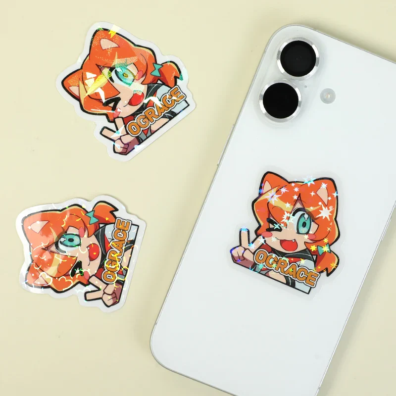 Custom Clear Holographic Stickers - Image 7