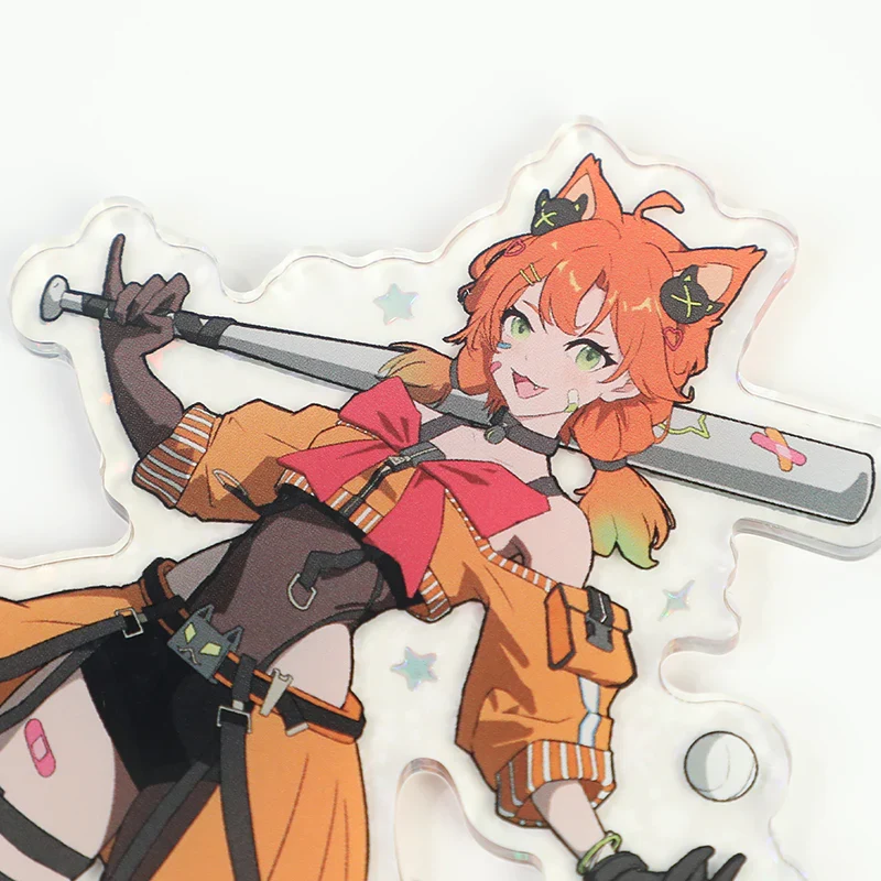 Custom Cold Foil Stamping Holographic Clear Acrylic Standees - Image 3