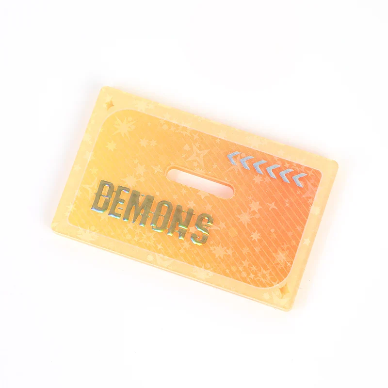 Custom Cold Foil Stamping Holographic Clear Acrylic Standees - Image 5