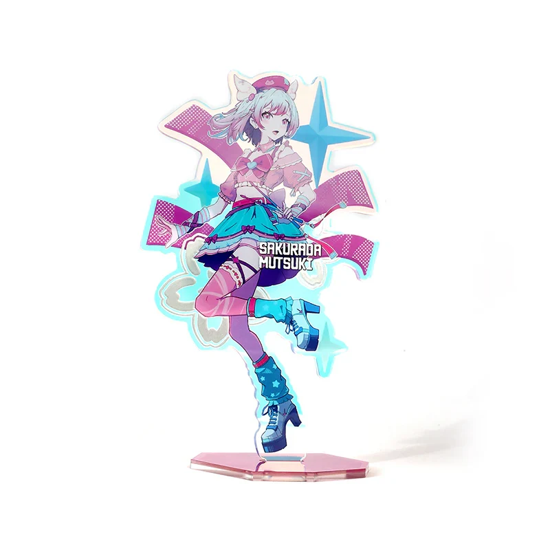 Custom Cold Foil Stamping Holographic Rainbow Acrylic Standees - Image 6
