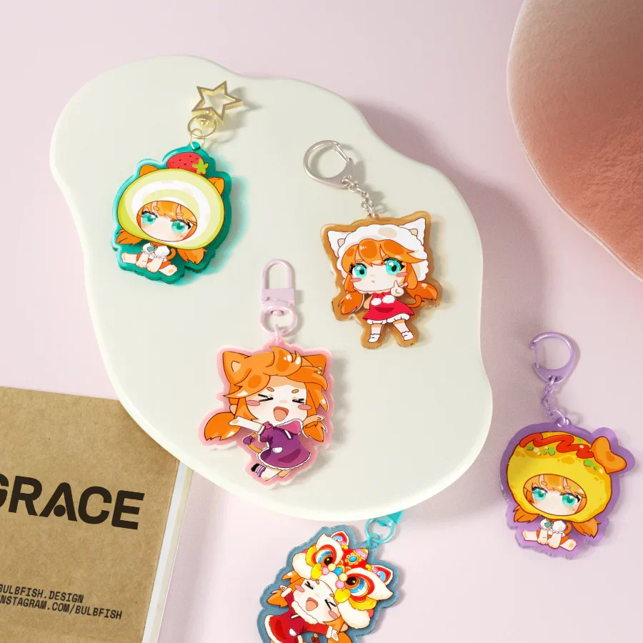 Custom Colored Acrylic Keychains - Image 7