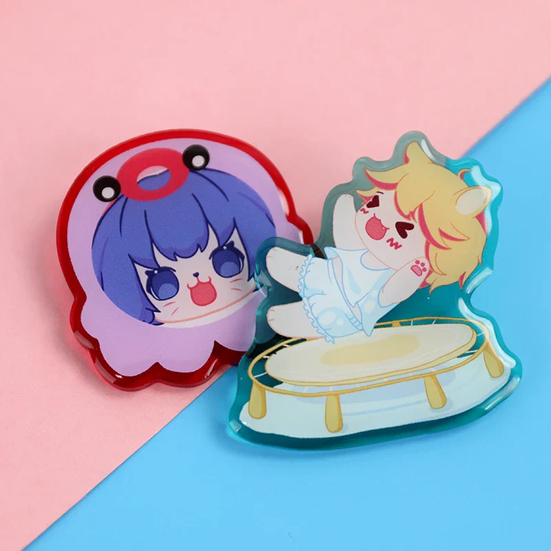 Custom Colored Epoxy Acrylic Pins - Image 3