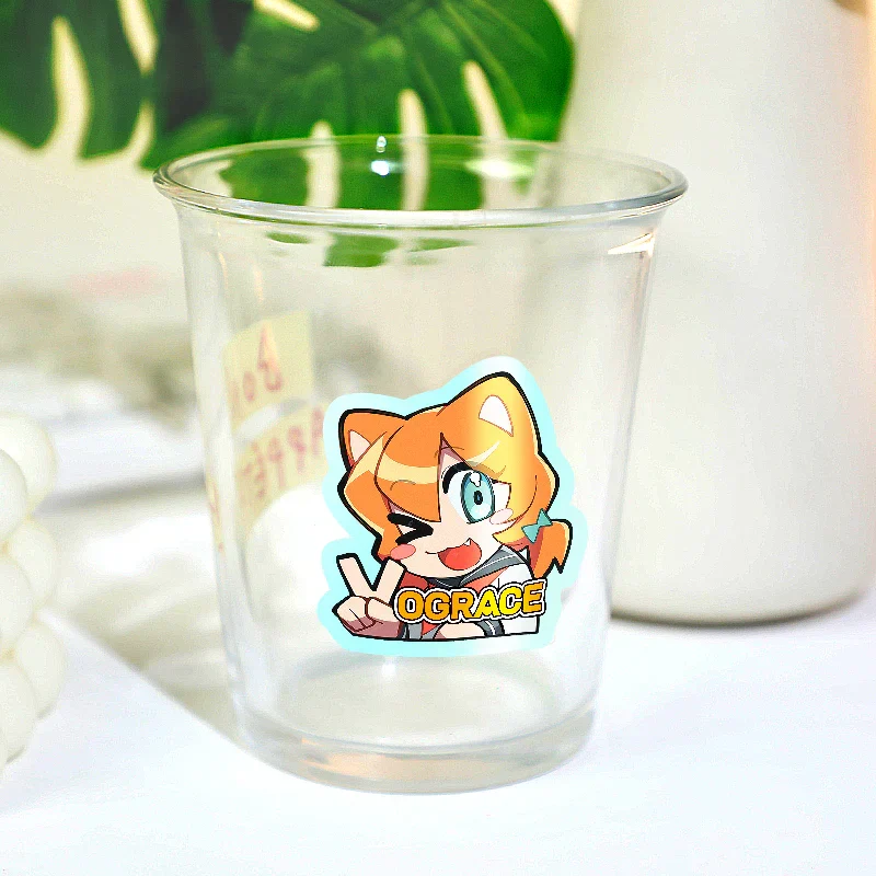 Custom Colorful Blue Holographic Glow In The Dark Stickers - Image 3