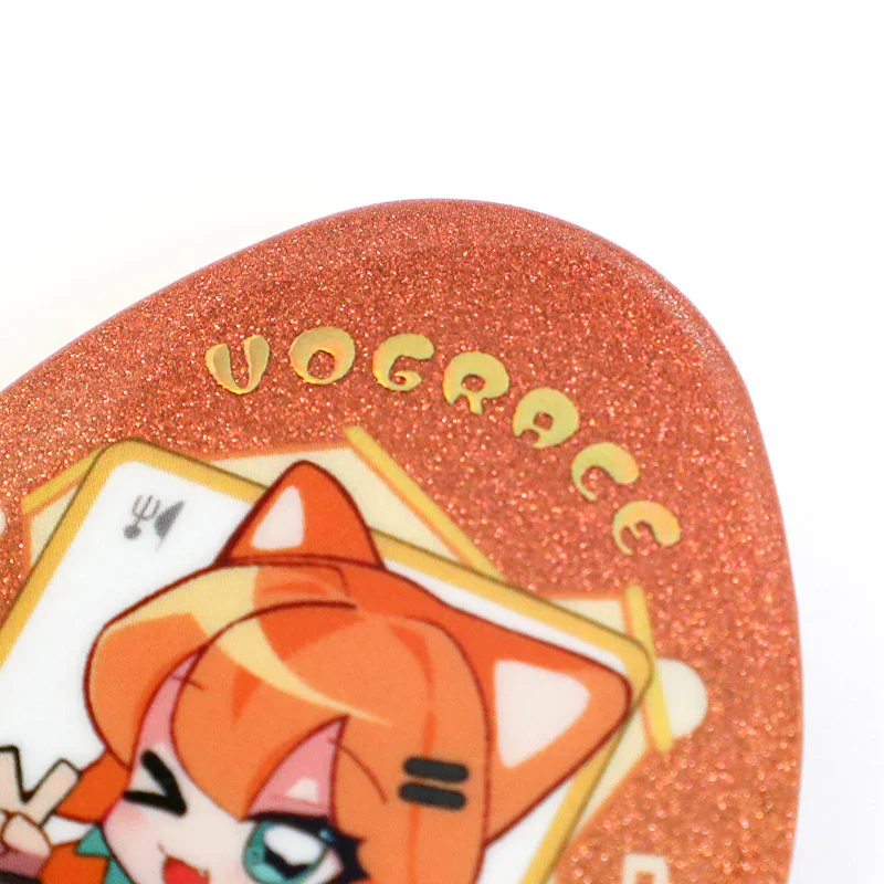 Custom Egg-shaped Raised Foil Glitter Holographic Button Pins - Image 20