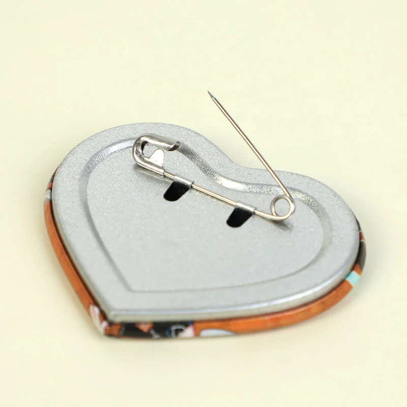 Custom Heart Glitter Button Pins - Image 6