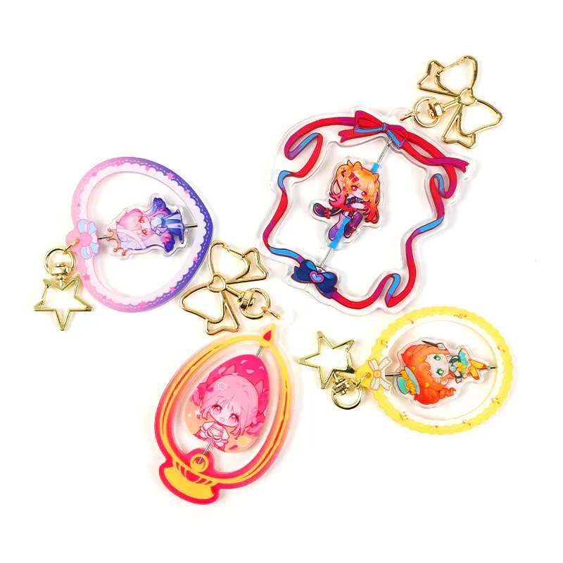 Custom Hollow Rotating Acrylic Keychains - Image 4