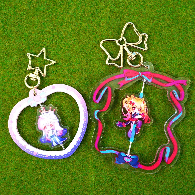 Custom Hollow Rotating Acrylic Keychains - Image 5