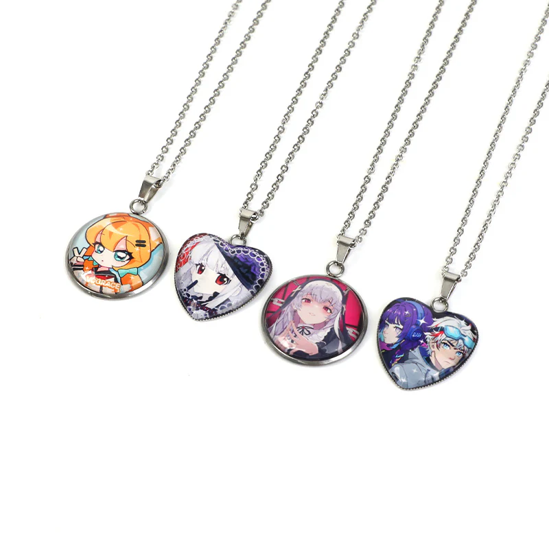 Custom Metal Cabochon Pendant Necklaces - Image 11