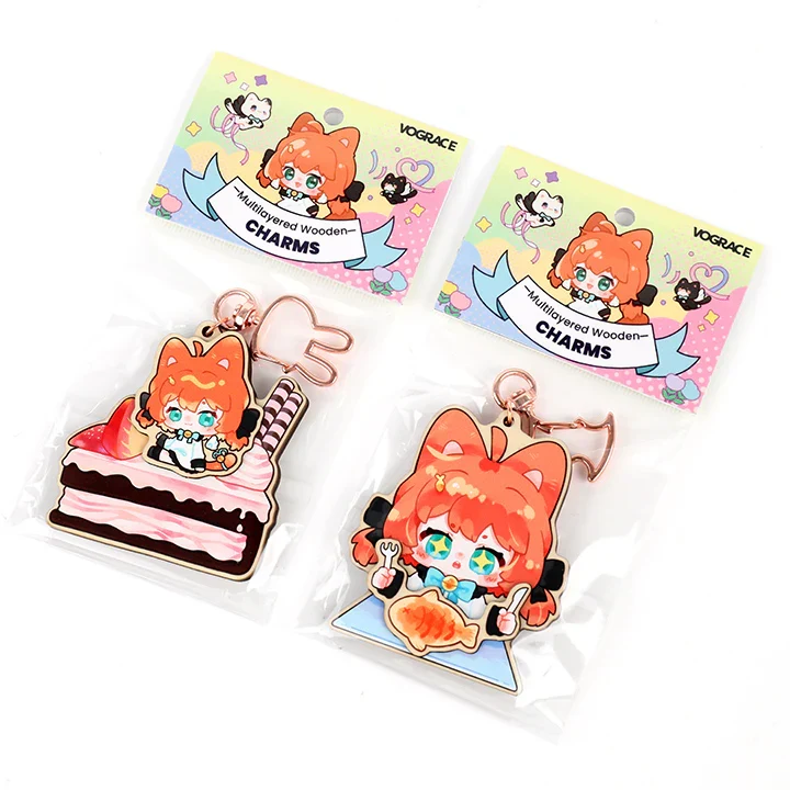 Custom Multilayer Wooden Keychains - Image 6