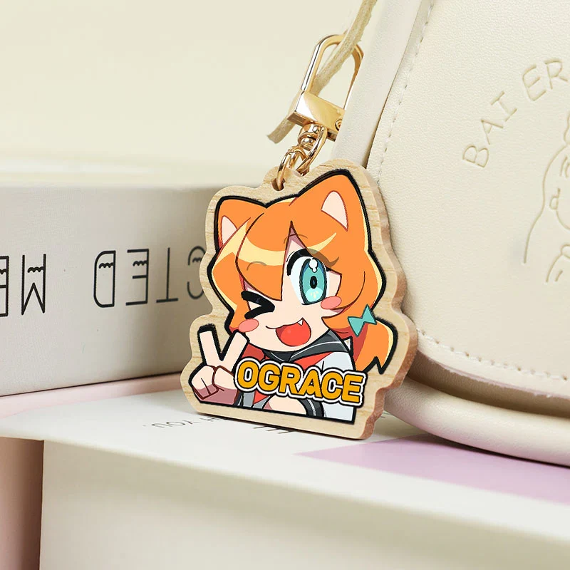 Custom Natural Wooden Keychains - Image 7