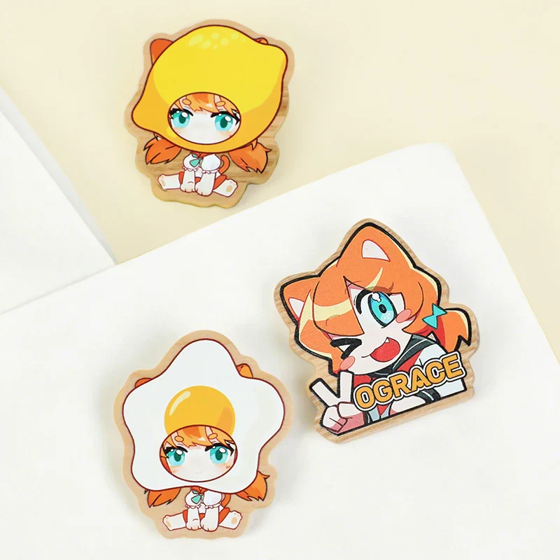 Custom Natural Wooden Pin Badges - Image 4