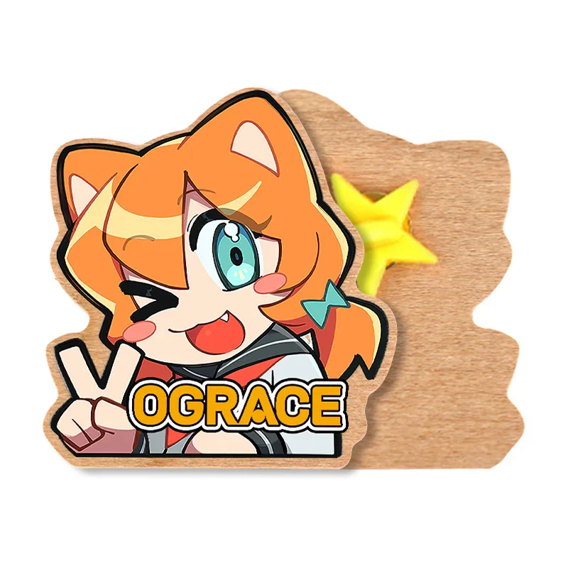 Custom Natural Wooden Pin Badges - Image 8
