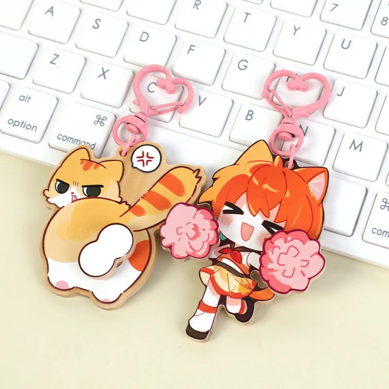 Custom Nature Wooden Spinning Keychains - Image 5