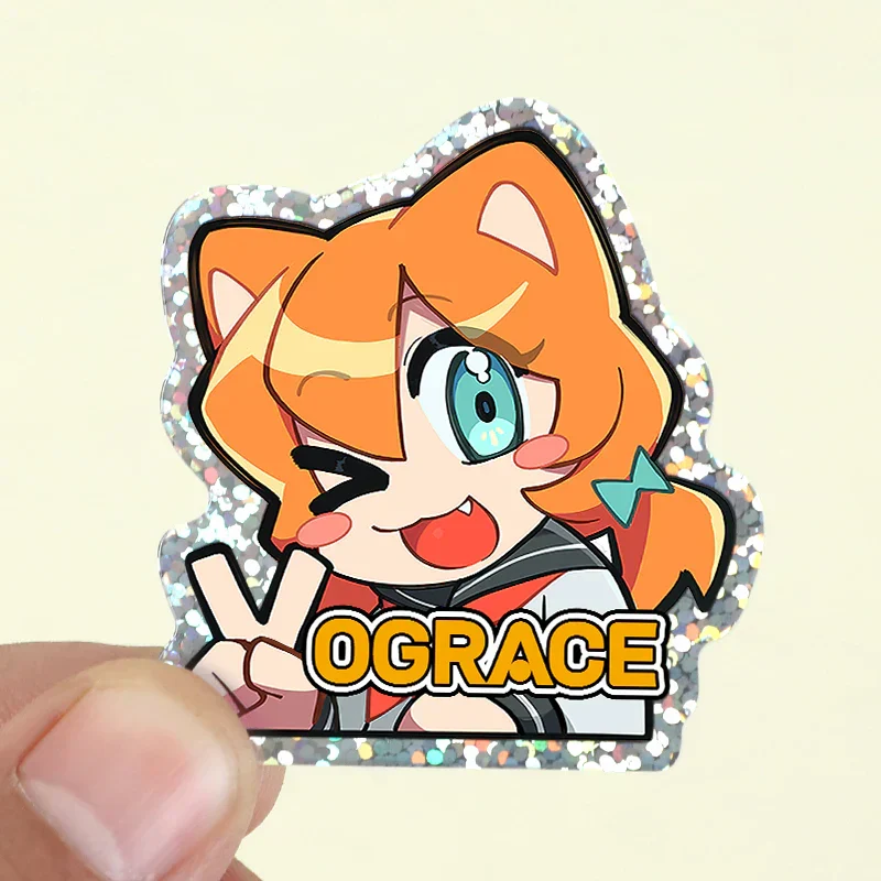 Custom Opaque Holographic Acrylic Pins - Image 4