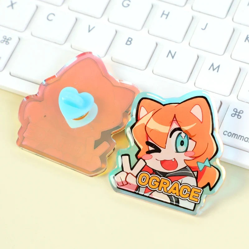 Custom Rainbow Acrylic Pins - Image 5