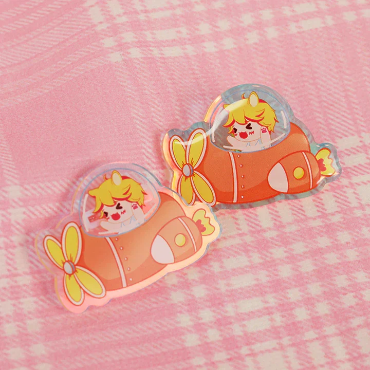 Custom Rainbow Acrylic Pins - Image 7