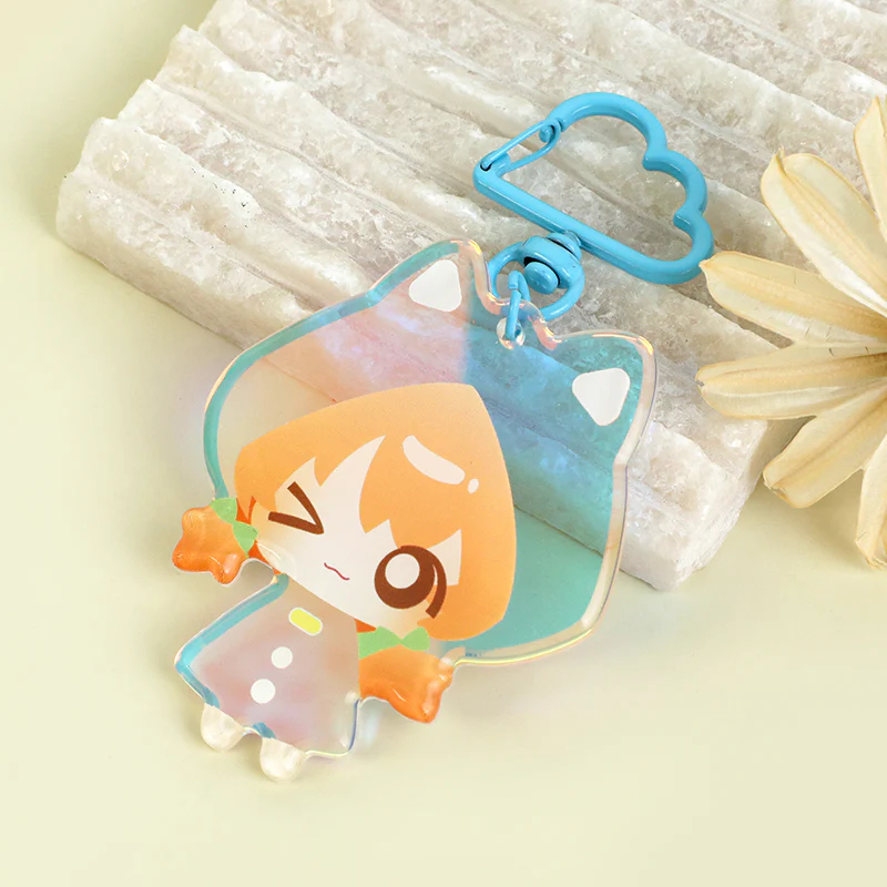 Custom Rainbow Acrylic Rounding Keychains - Image 12