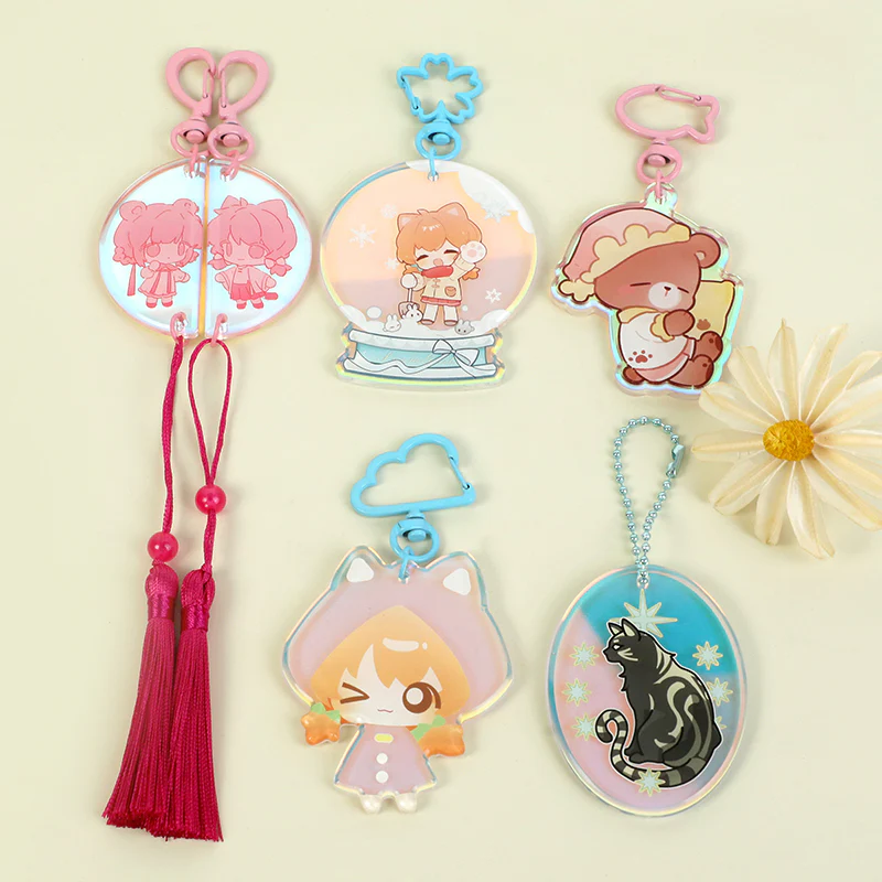 Custom Rainbow Acrylic Rounding Keychains - Image 16