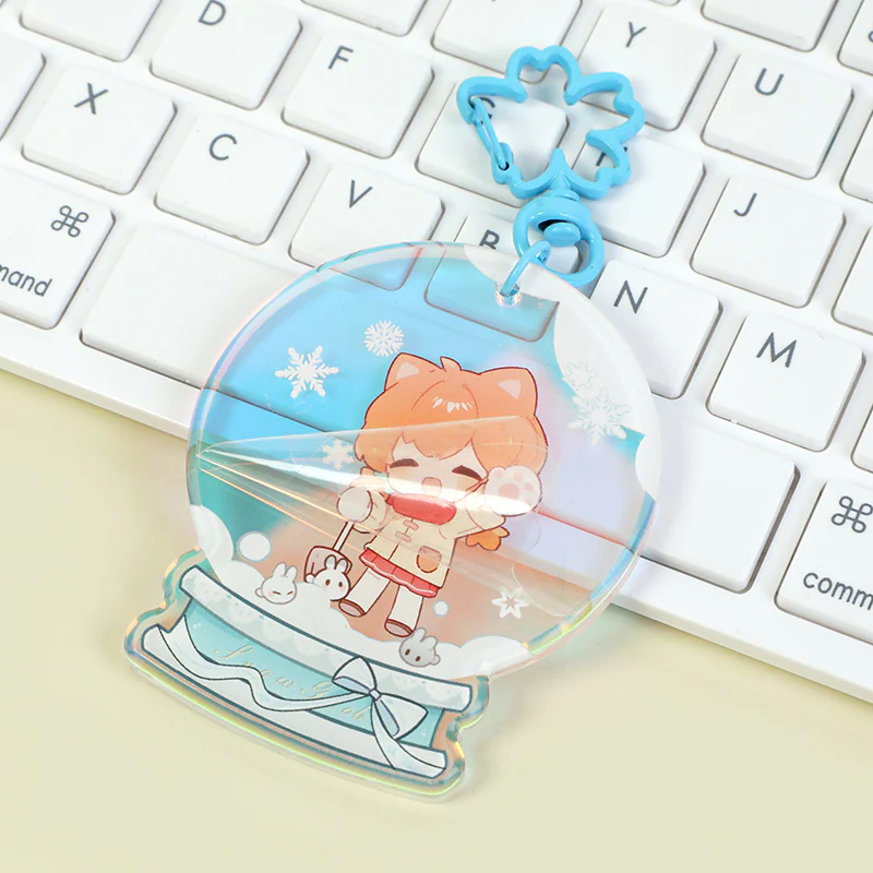 Custom Rainbow Acrylic Rounding Keychains - Image 24