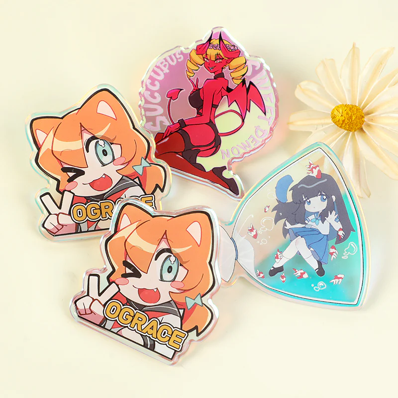 Custom Rainbow Acrylic Rounding Pins - Image 6
