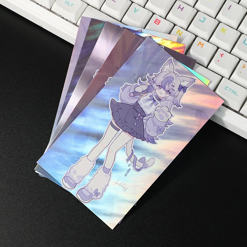Custom Raised Foil Printing Holographic Thank You Cards Post Card Printing - Image 4