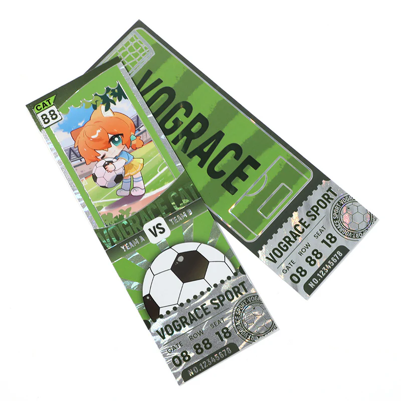 Custom Raised Foil Stamping Holographic Ticket - Image 9
