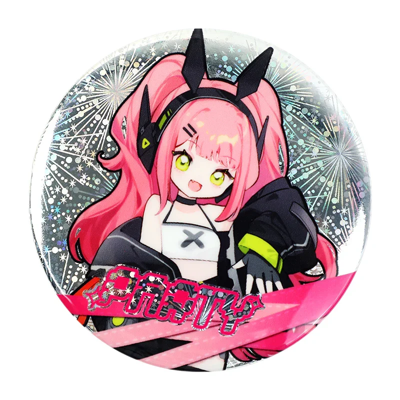 Custom Round Glitter Holographic Button Pins - Image 6