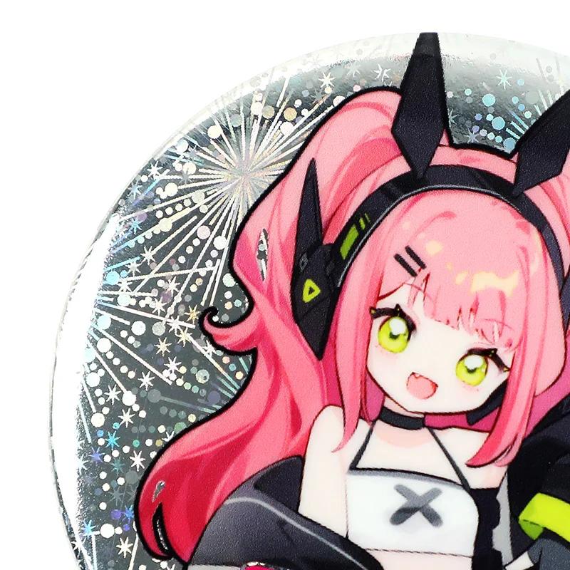 Custom Round Glitter Holographic Button Pins - Image 7
