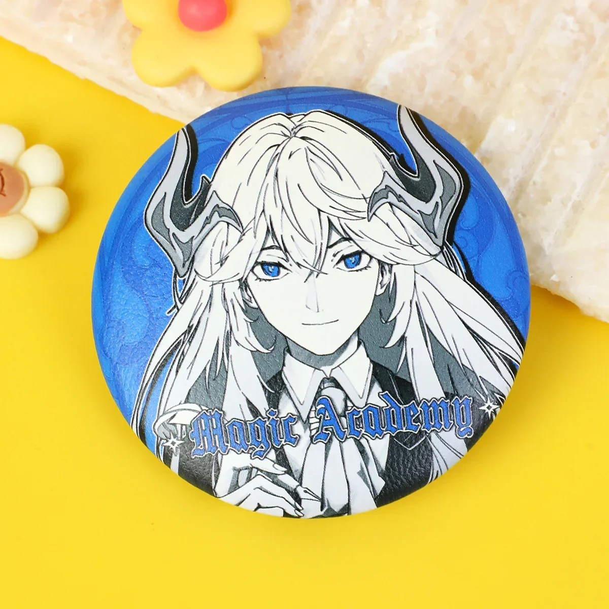 Custom Round PU Leather Button Pins - Image 6