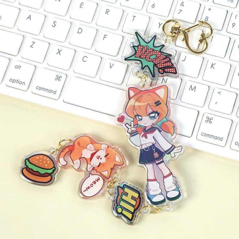 Custom Series Connection Clear Acrylic Charms - Image 4