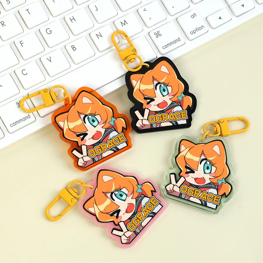 Custom Series Connection Colored Acrylic Keychains - Image 10