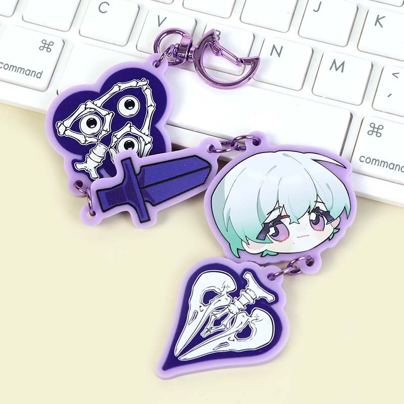Custom Series Connection Colored Acrylic Keychains - Image 5