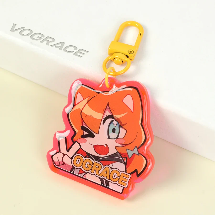 Custom Series Connection Colored Acrylic Keychains - Image 7