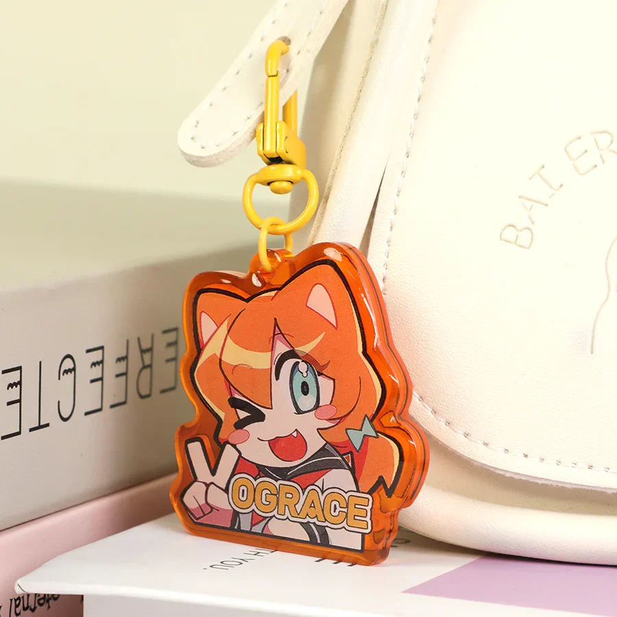 Custom Series Connection Colored Acrylic Keychains - Image 9