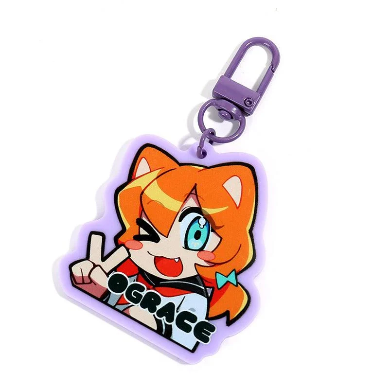 Custom Solid Colored Acrylic Keychains - Image 3