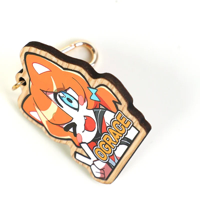Custom Synthetic Wooden Keychains - Image 3