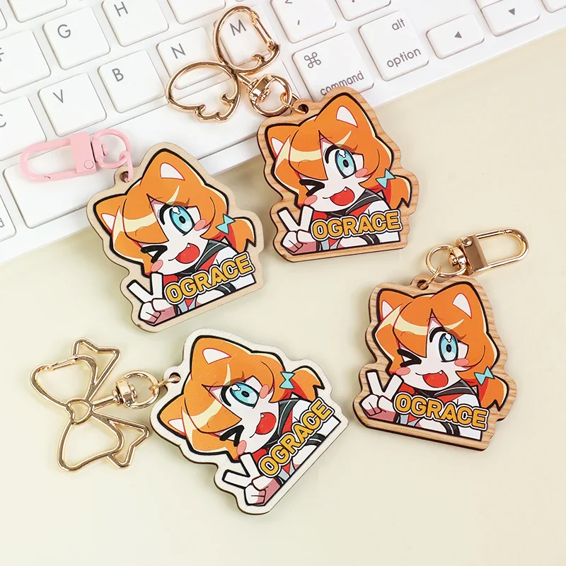 Custom Synthetic Wooden Keychains - Image 4